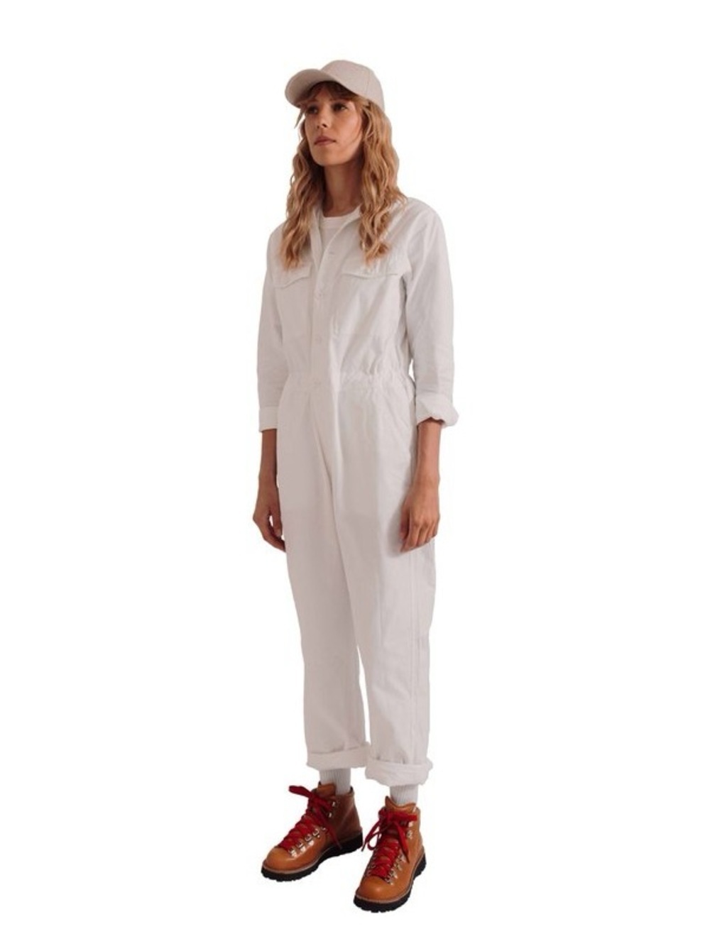 WESTERLIND The Climbing Jumpsuit in White Unisex Size Small NWOT